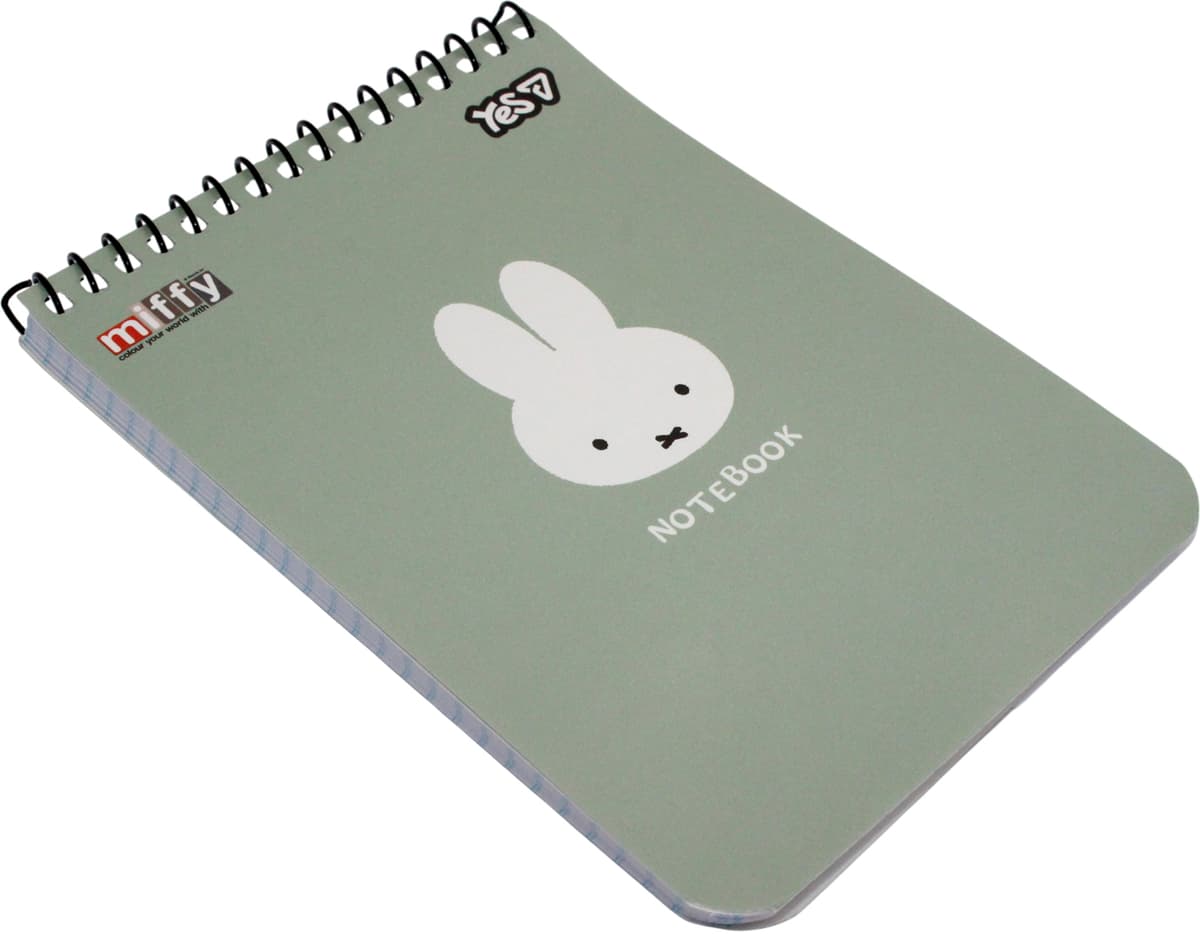 Блокнот пруж. верх. А6 80арк. кліт. карт. My Miffy №152322/Yes — фото 10
