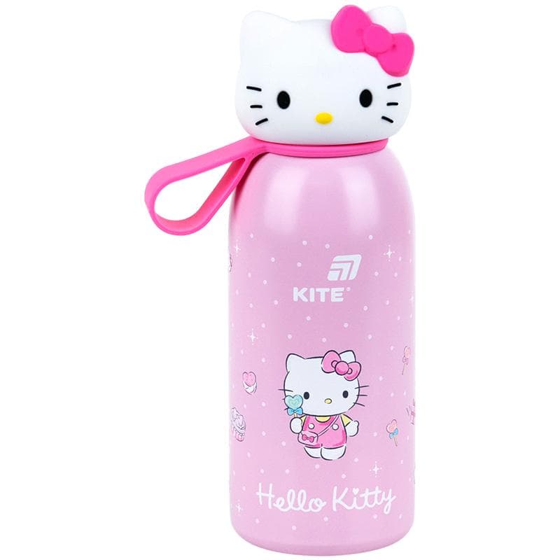 Термос метал. 0,35л "Kite" Hello Kitty №HK26-1267-1 з фігурною кришкою — купити | Канцелярський Сад