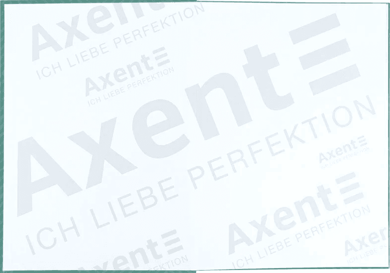 Книга-канц. А4 96арк. кліт. тв. обкл. "Pattern" бірюзова №8425-3-A/Axent — фото 3