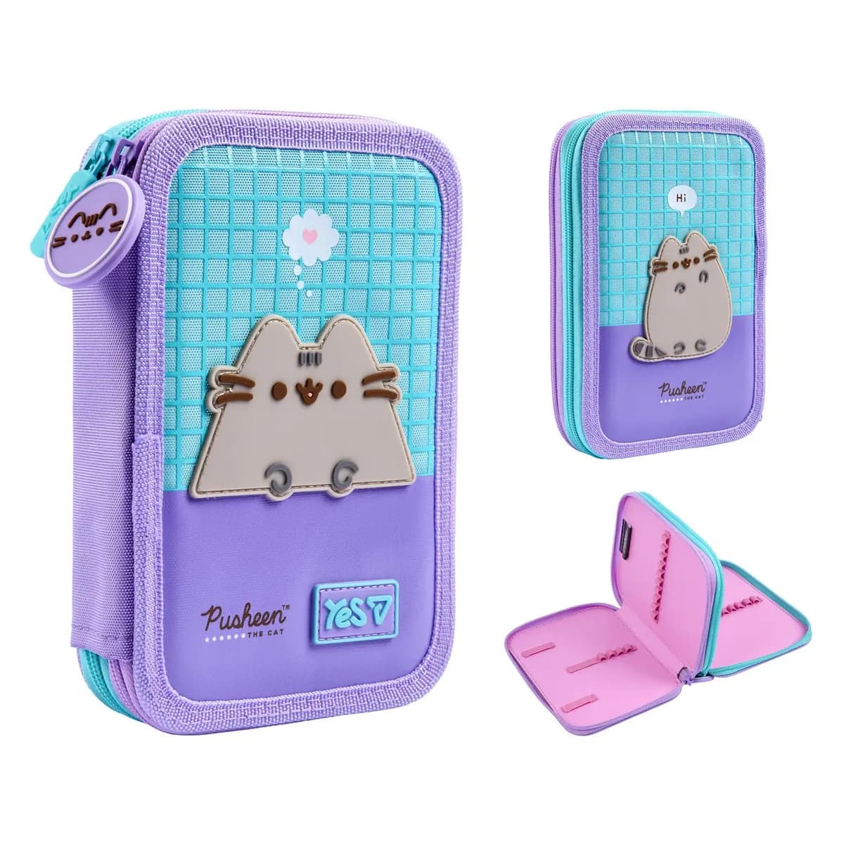Пенал "Yes" Pusheen Summer твердий, подвійн. №HP-01/533712/Р-26 — фото товару | Канцелярський Сад