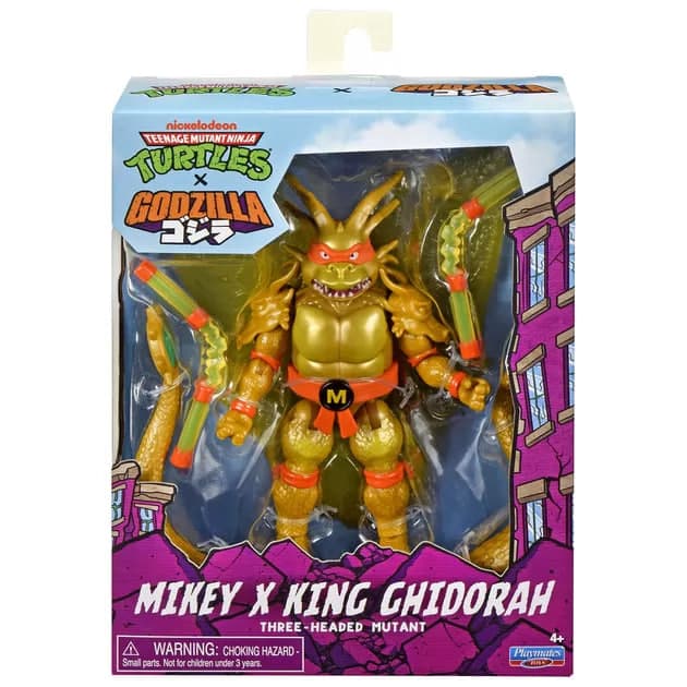 Фігурка Tmnt х Godzilla – Майкі в образі Короля Гідори №84673/Кідді Світ — купити | Канцелярський Сад