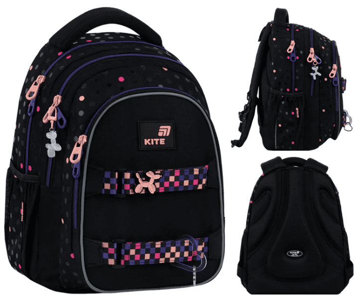 Рюкзак "Kite" Education teens Romantic Street Art 2від.,3карм. №K26-8001M-1 — купити | Канцелярський Сад