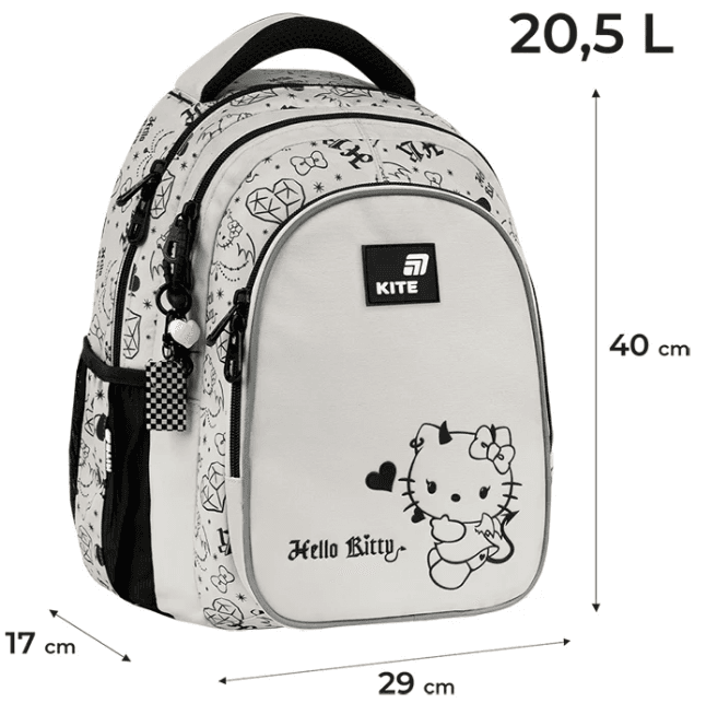 Рюкзак "Kite" Education teens Hello Kitty 2від.,3карм. №HK26-8001M — фото 3