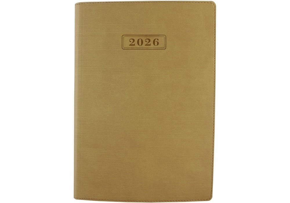 Щоден. А5 "Optima" дат2027 Stripe бежевий №O25285-66 — купити | Канцелярський Сад