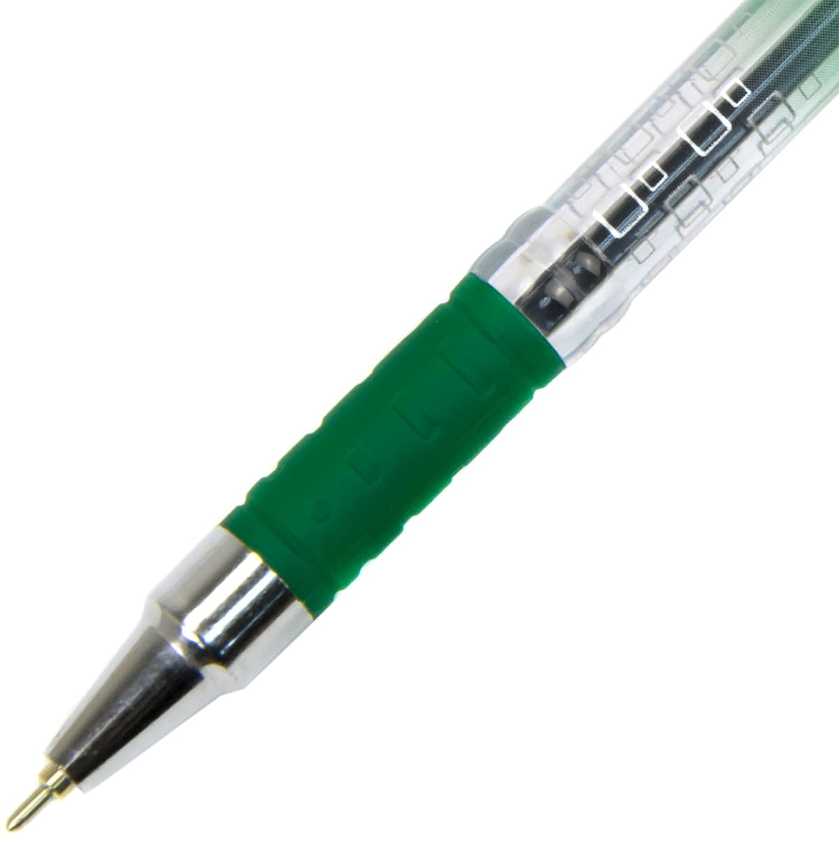 Ручка кульк. "Radius" №0184 I-pen 0,7мм зелена,напівпрозор. корпус — фото 4