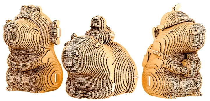 Пазли 3D "Cartonic" Capybara Trio — фото 7
