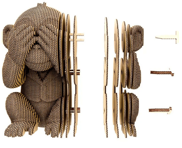 Пазли 3D "Cartonic" Monkeys Trio — фото 6