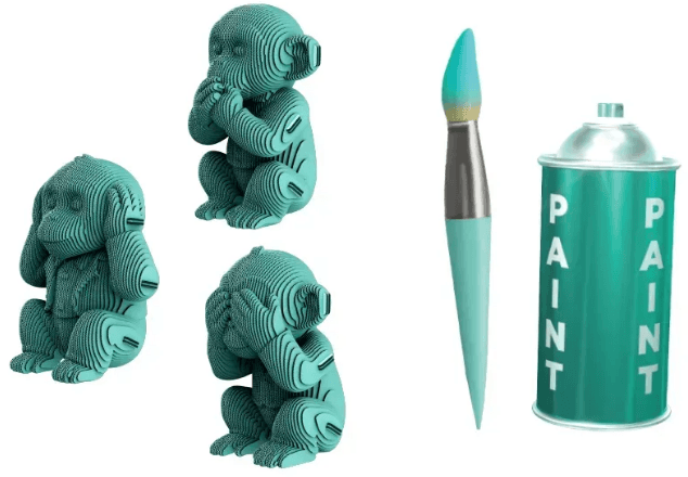 Пазли 3D "Cartonic" Monkeys Trio — фото 9