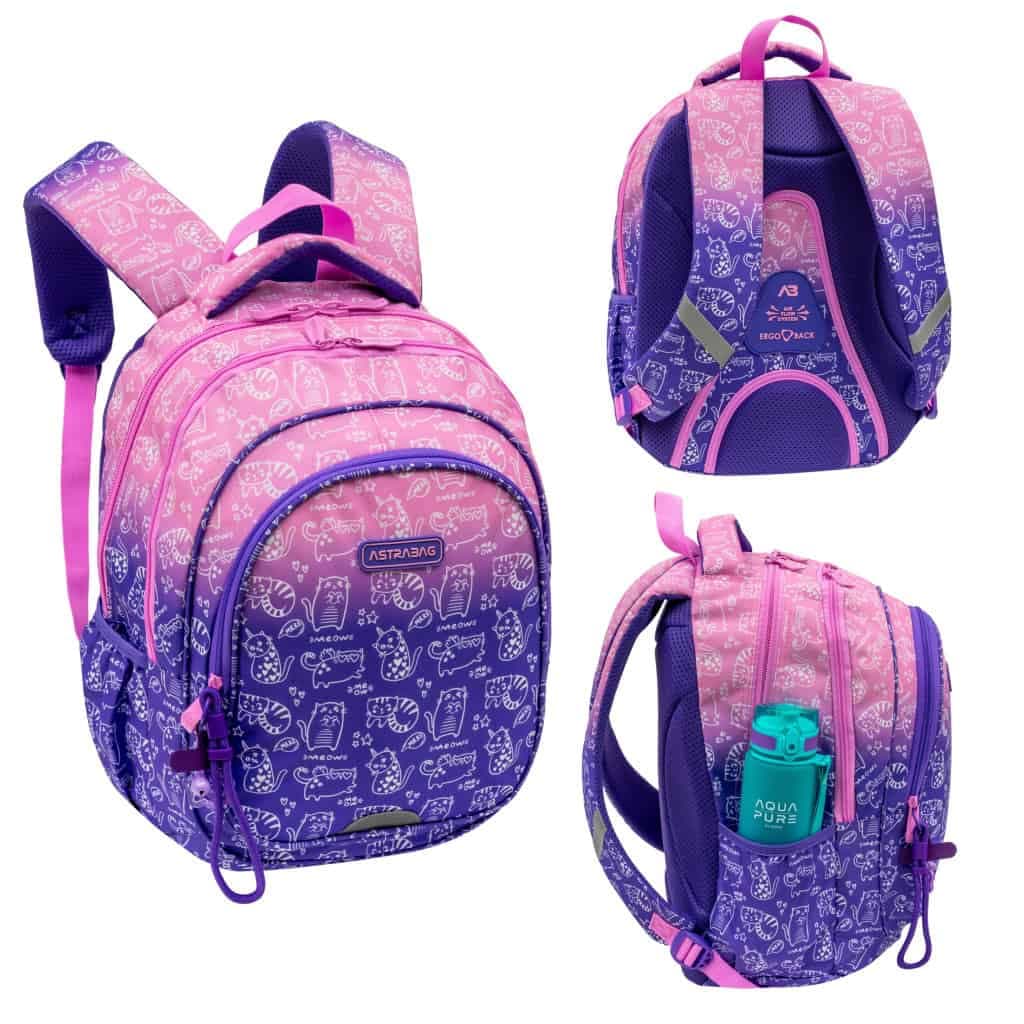 Рюкзак "Astrabag" Kitty,3від. 2карм. №AB300/502026007 — купити | Канцелярський Сад