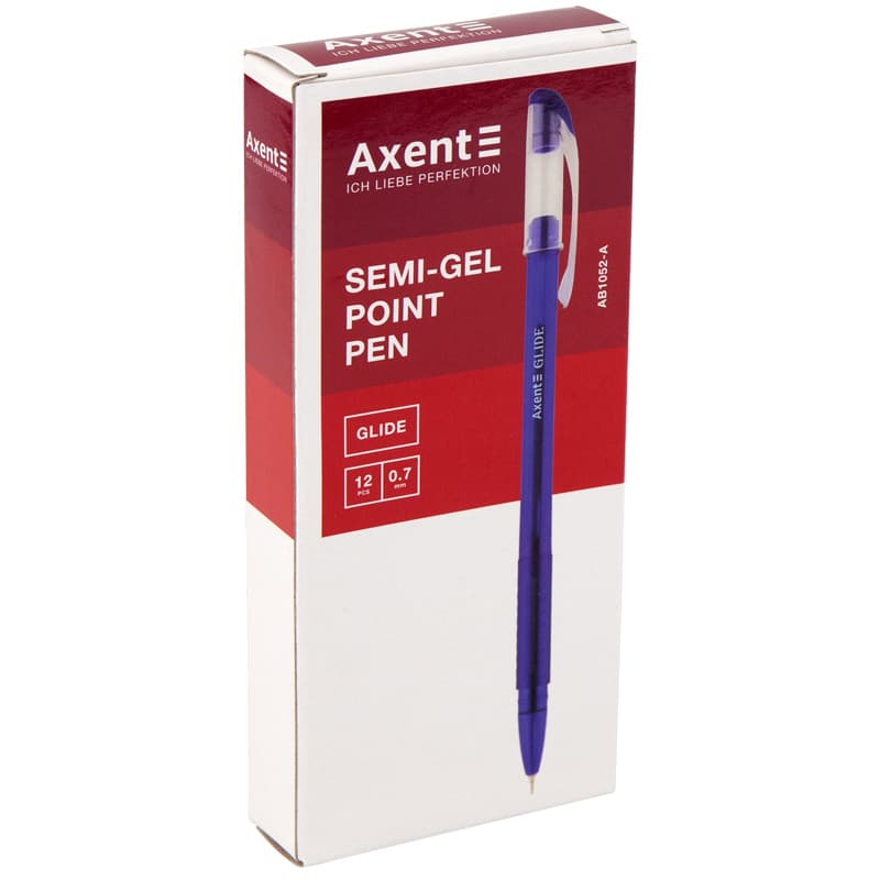 Ручка кульк. масл. "Axent" №AB1052-01 Glide 0,7мм чорна — фото 6