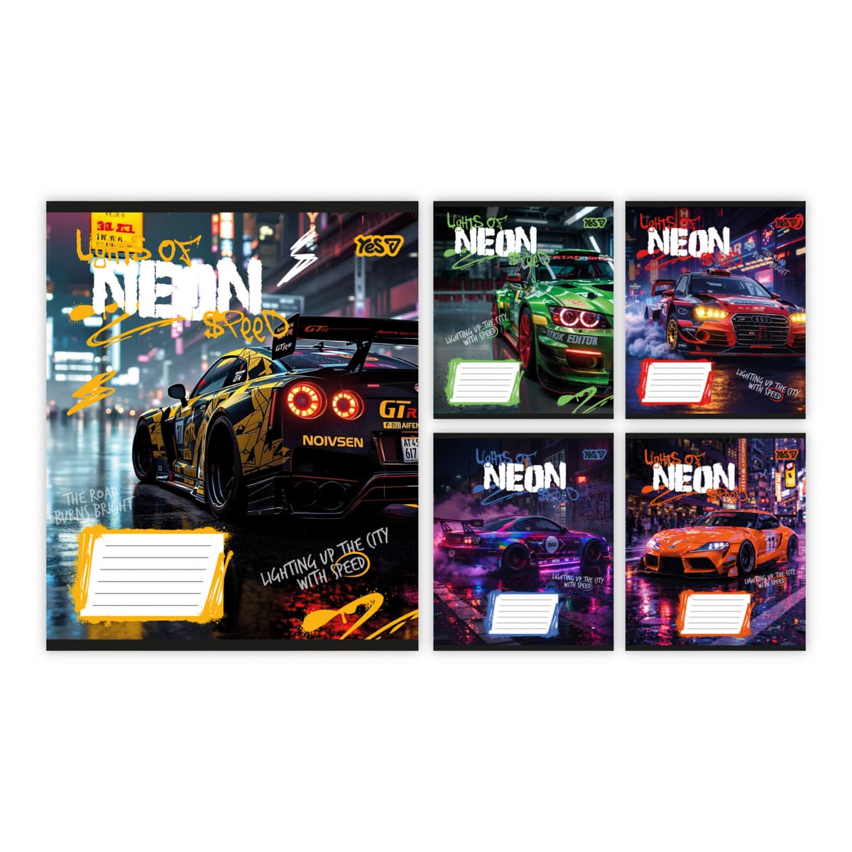 Зошит 24арк. кліт. YES Neon №768812 — купити | Канцелярський Сад