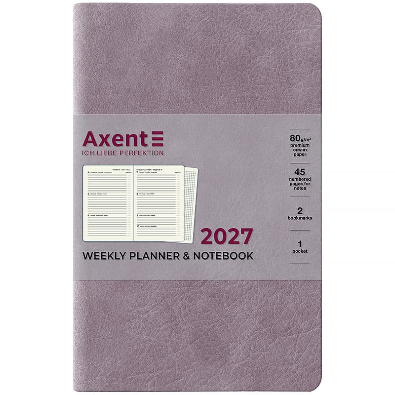 Щотижн. В6 "Axent" дат2027 Partner Soft Cloud,бузковий №8537-27-6-A — купити | Канцелярський Сад