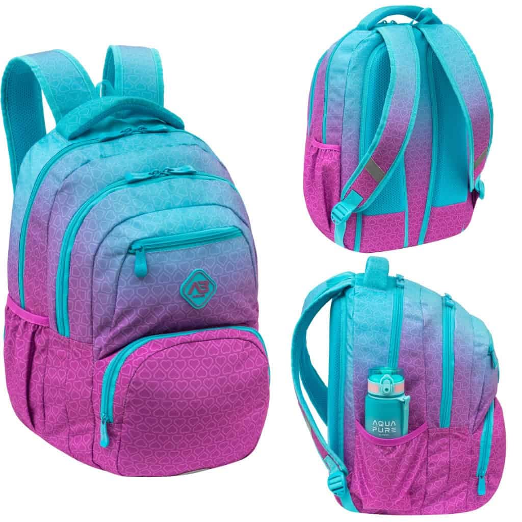 Рюкзак "Abag hexagon" Mint ombre ,3від. 3карм. №AB200/502026034 — купити | Канцелярський Сад