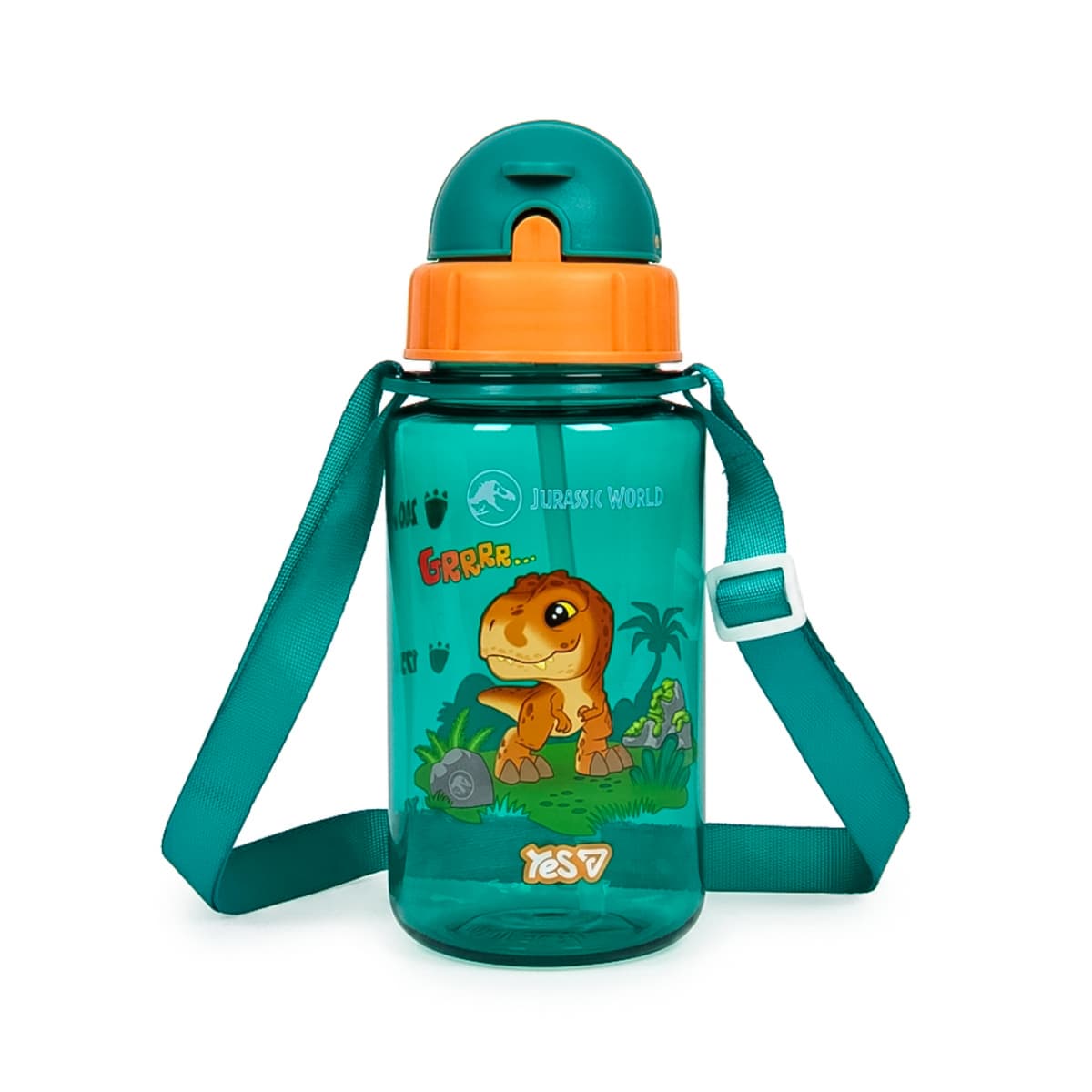 Пляшка для води пласт. "Yes" Jurassic World.Kids 360мл зелений №708909 — купити | Канцелярський Сад