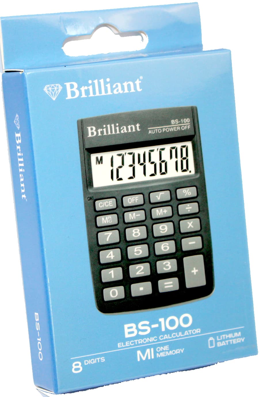 Калькулятор "Brilliant" №BS-100 (8-розряд.) — фото 6
