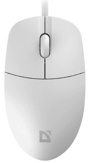 Мишка Defender Azora MB-241 білий №52242 — купити | Канцелярський Сад