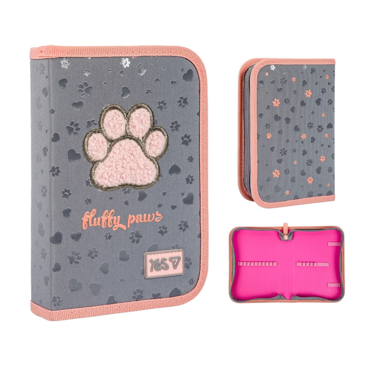 Пенал "Yes" Cute paws тв.,одинар.,без клап. №HP-02/533866/Р-26 — купити | Канцелярський Сад