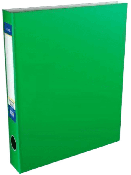 Папка-реєстратор А4 "Economix" 5см №E30709-04 (зелена) на 2-О кільцях — купити | Канцелярський Сад