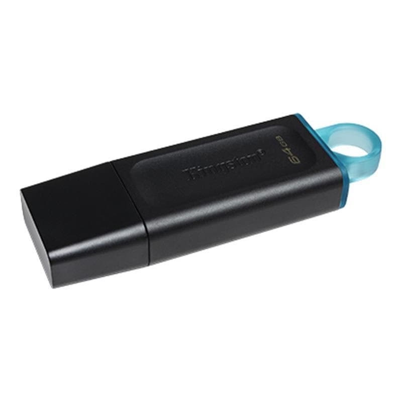 Флеш-пам`ять 64GB "Kingston" DT Exodia USB3.2 black/teal №9829 — купити | Канцелярський Сад