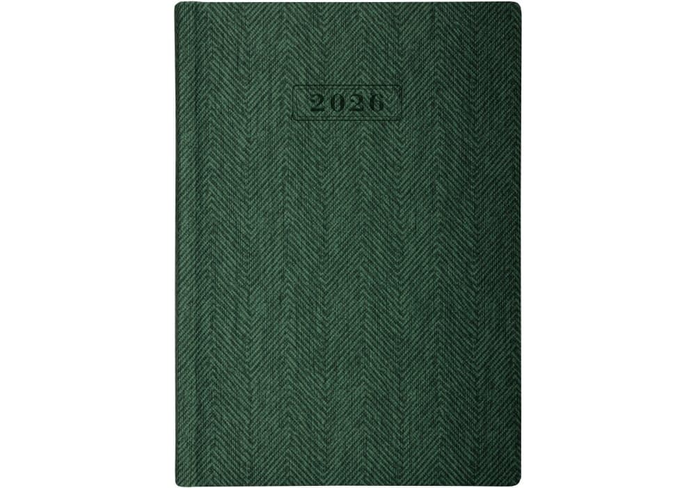 Щоден. А5 "Optima" дат2027 Tweed зелений №O26126-04 — купити | Канцелярський Сад