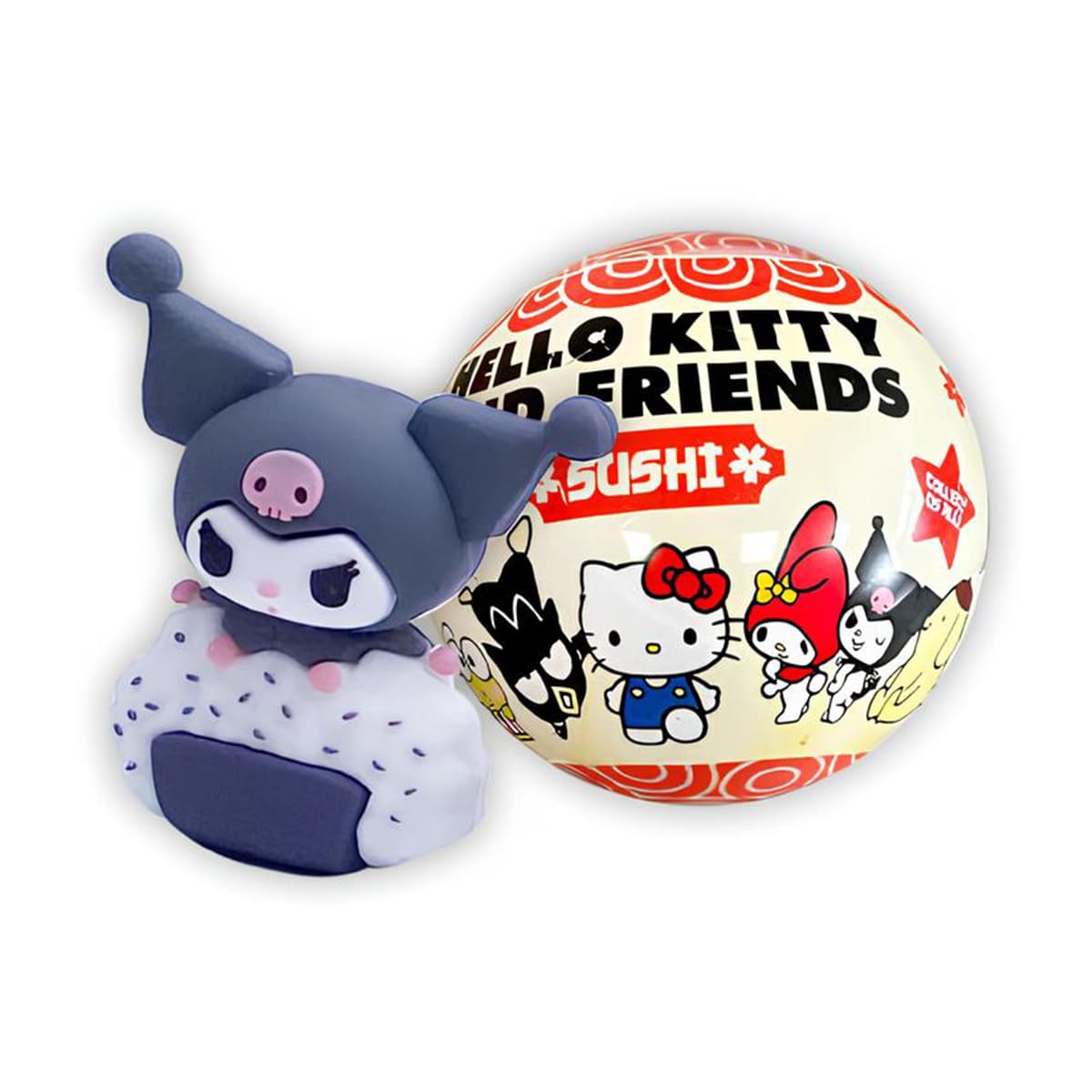 Фігурка-сюрприз Cool Things –серії "Hello Kitty" - СУШІ-ПАТІ у кулі №HK027/Кідді Світ — купити | Канцелярський Сад