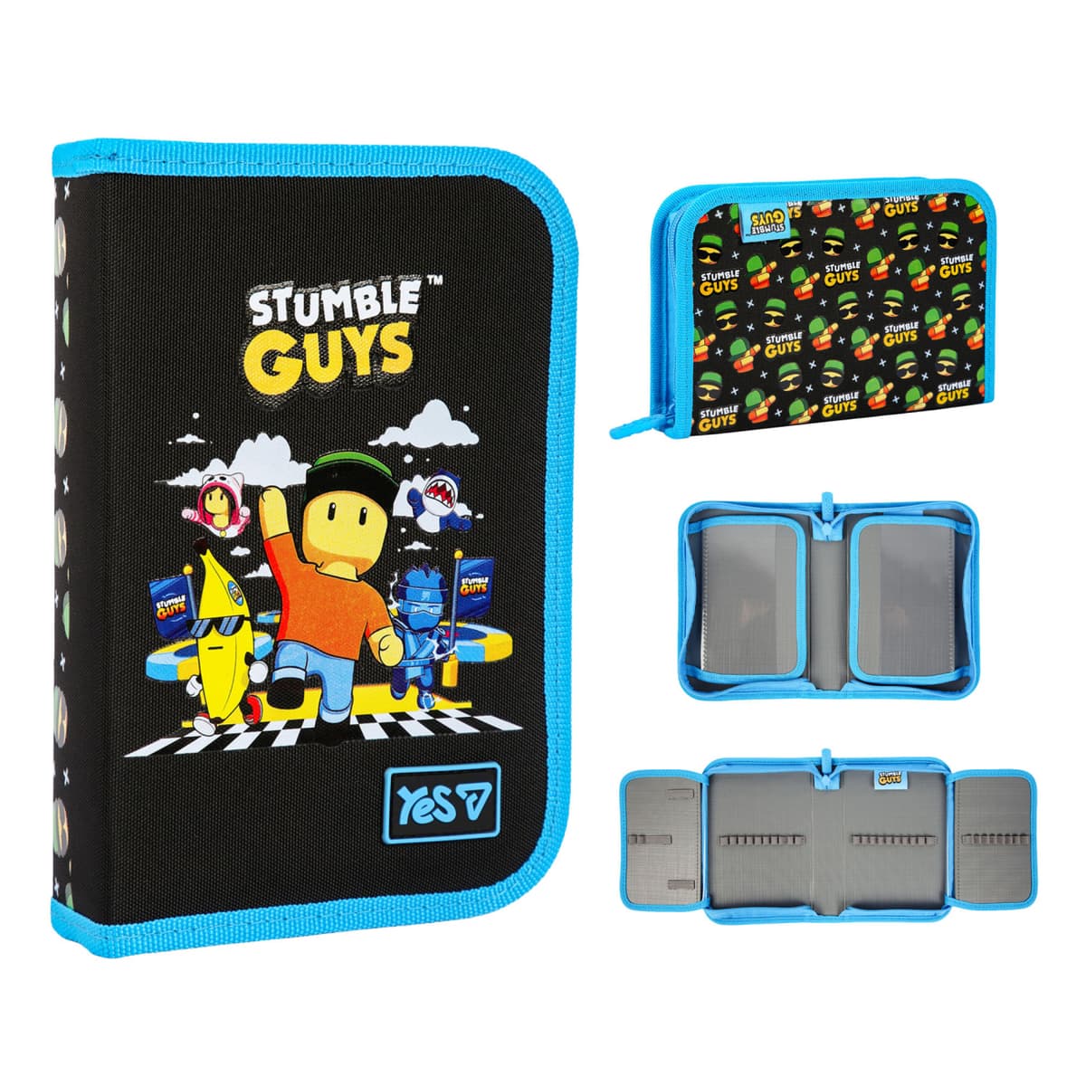Пенал "Yes" Stumble Guys тв.,одинар.,2клап. №HP-04/533747/Р-26 — купити | Канцелярський Сад