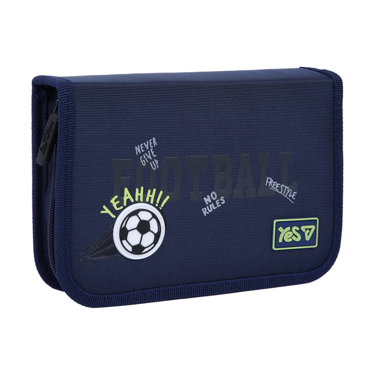 Пенал "Yes" Football тв.,одинар.,1клап.,б/н №HP-03/533869/Р-26 — купити | Канцелярський Сад