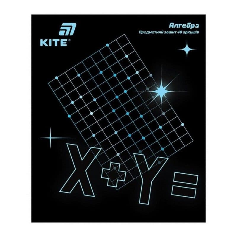 Зошит 48арк. кліт. "Kite" Предметка-Алгебра софт тач+УФ,Lumen №K26-240-3 — купити | Канцелярський Сад