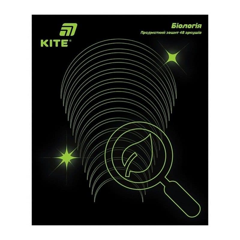 Зошит 48арк. кліт. "Kite" Предметка-Біологія софт тач+УФ,Lumen №K26-240-7 — купити | Канцелярський Сад
