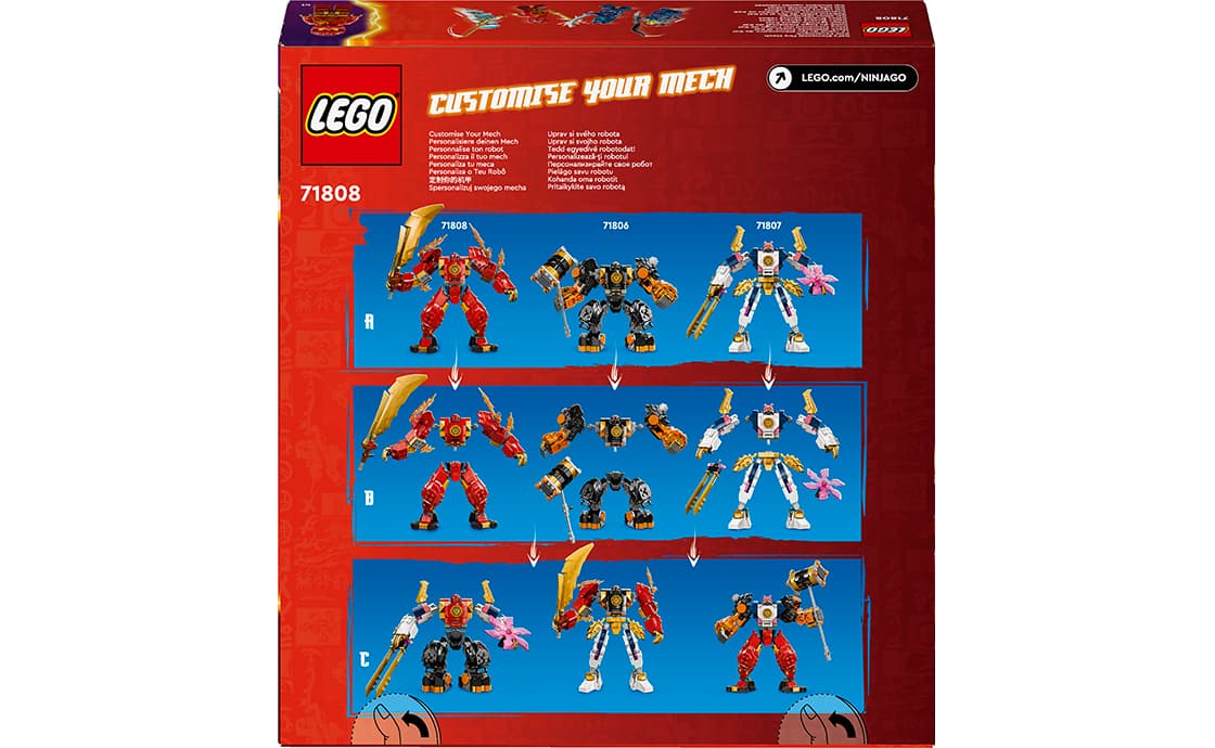 Конструктор "LEGO" Ninjago Робот вогняної стихії Кая №71808 — фото 6