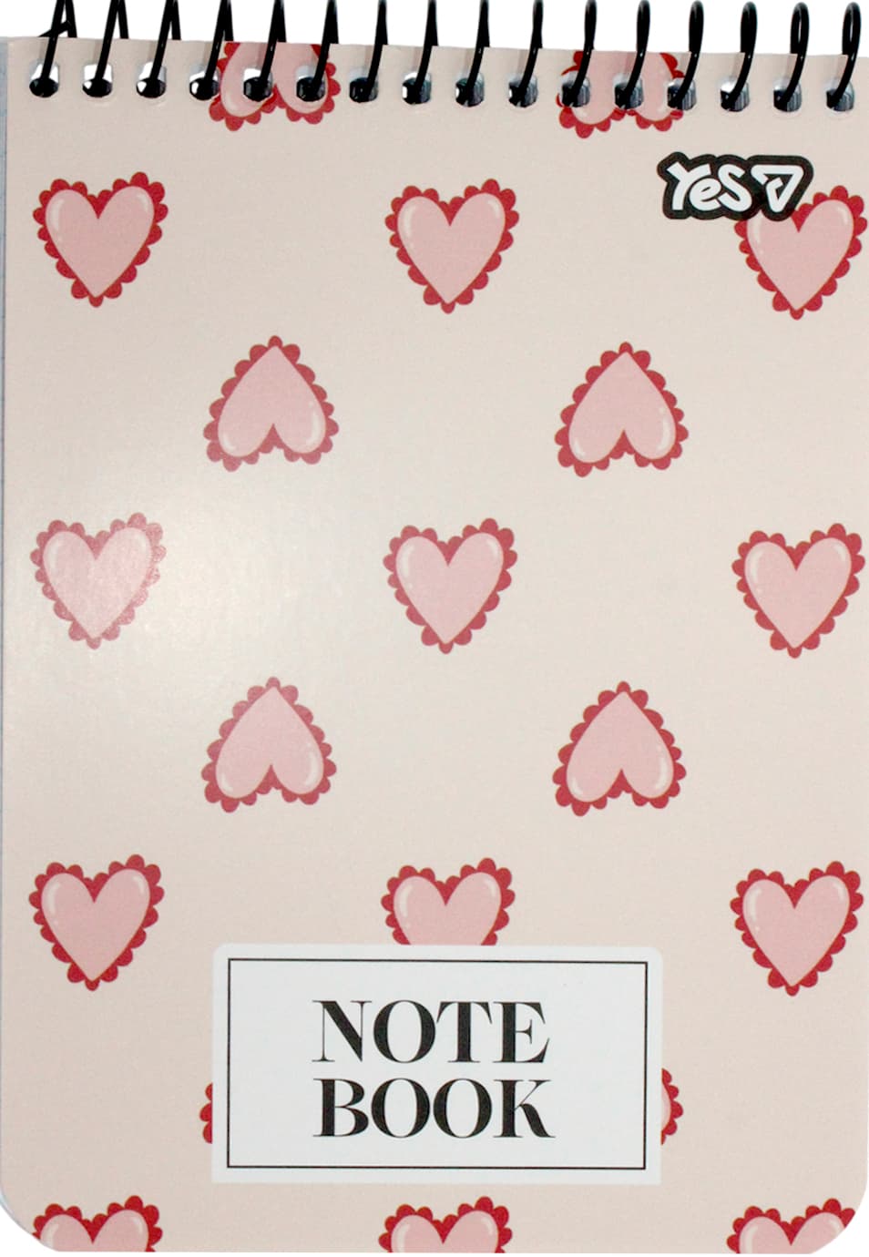 Блокнот пруж. А6 80арк. кліт. карт. обкл. ВД-лак Heart Knit №152499/Yes — купити | Канцелярський Сад