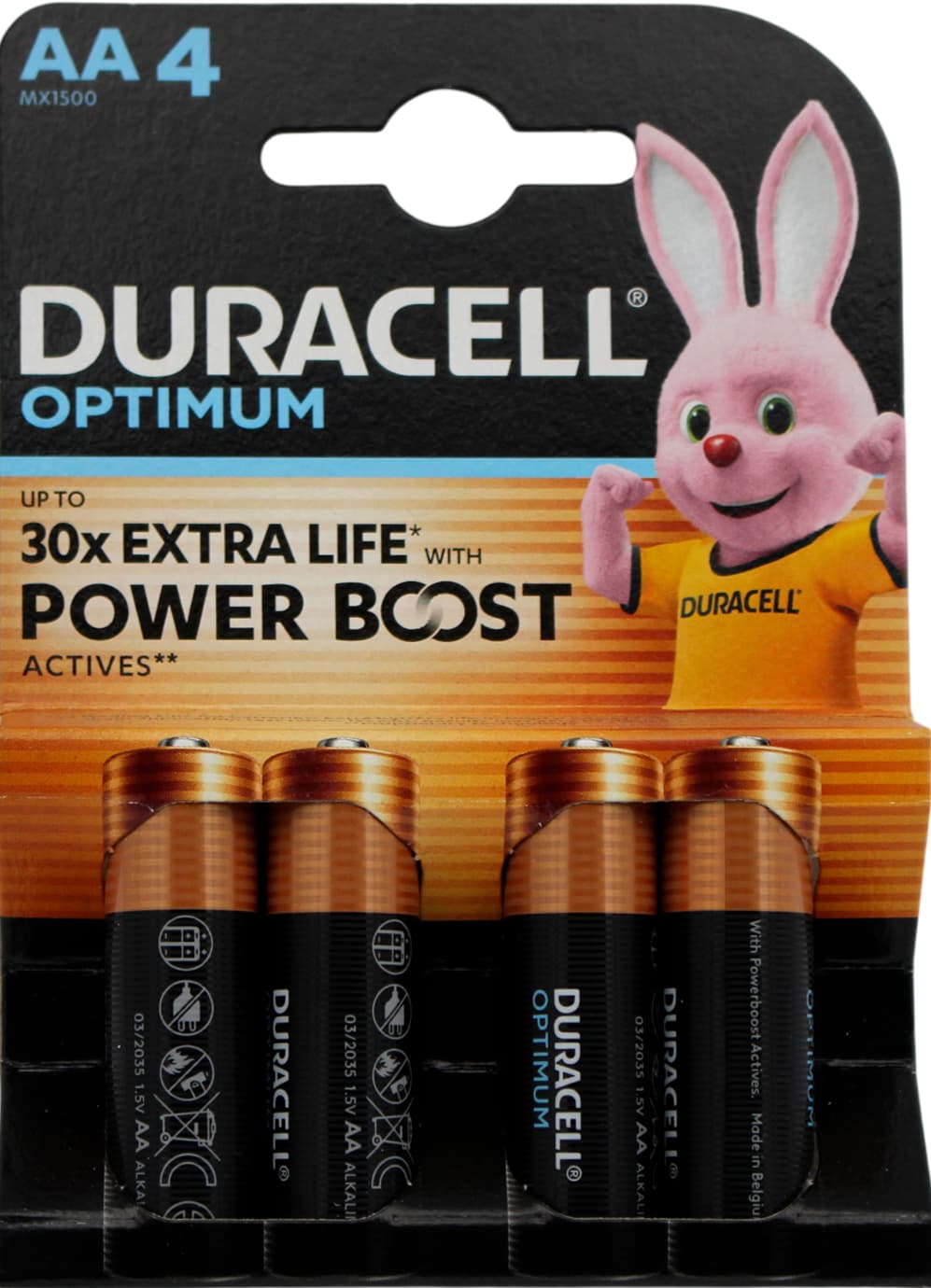 Батарейки Duracell Optimum LR-06/блістер 4шт — купити | Канцелярський Сад