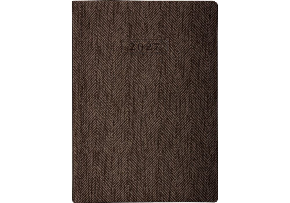 Щоден. А5 "Optima" дат2027 Tweed коричневий №O26126-07 — фото 3