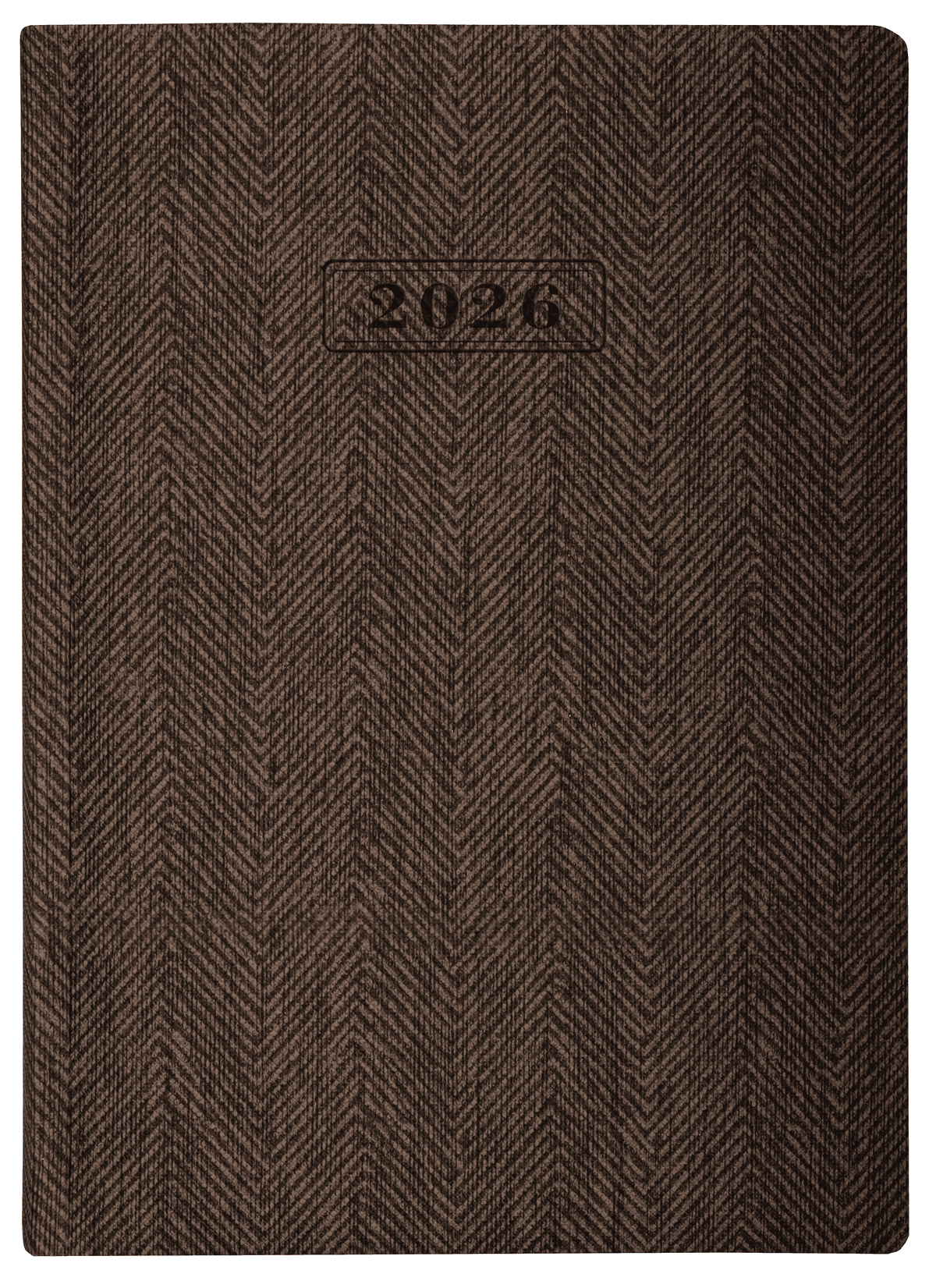 Щоден. А5 "Optima" дат2027 Tweed коричневий №O26126-07 — купити | Канцелярський Сад