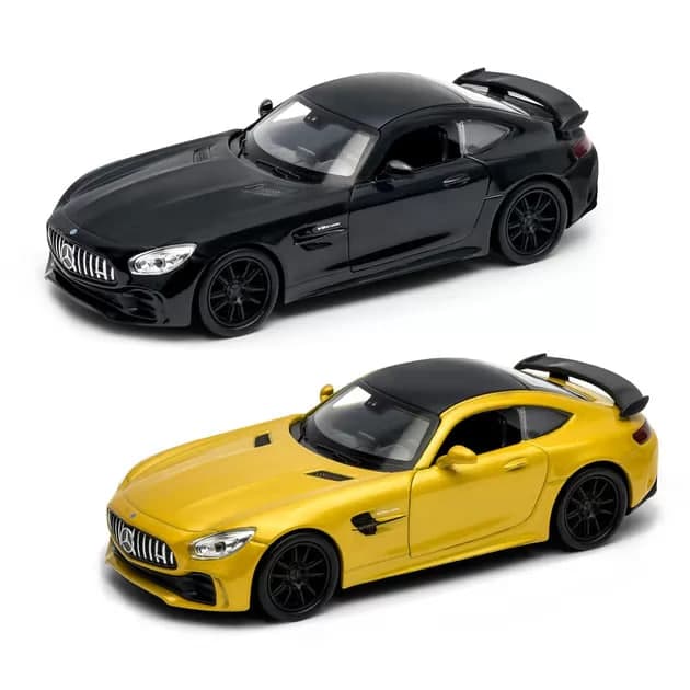 Автомодель "Technodrive" Mercedes-AMG GT R (жовтий, чорний) №26019W/КіддіСвіт — фото товару | Канцелярський Сад