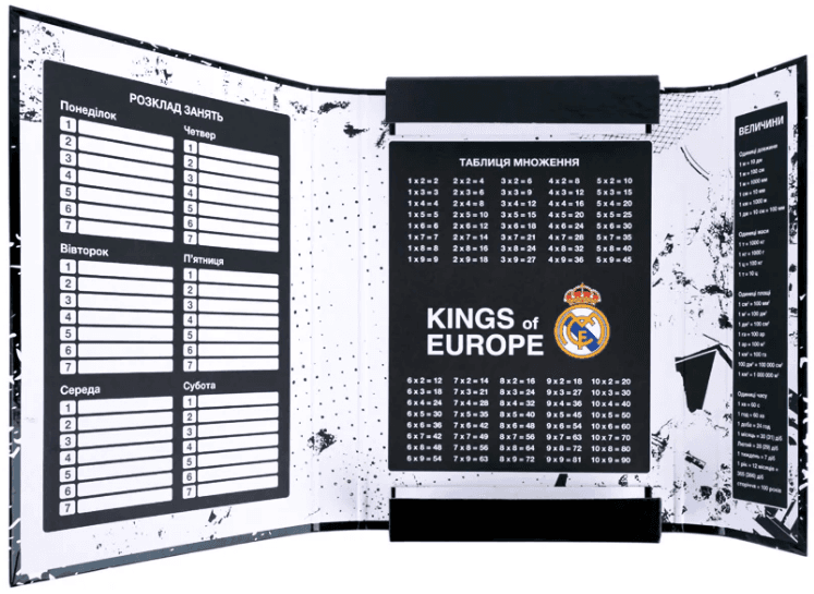 Папка для зош. В5 "Kite" №RL26-210 FC Real Madrid на рез. картон — фото 5
