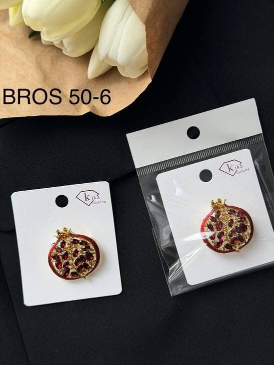 Брошка "Гранат" №BROS50-6 — купити | Канцелярський Сад