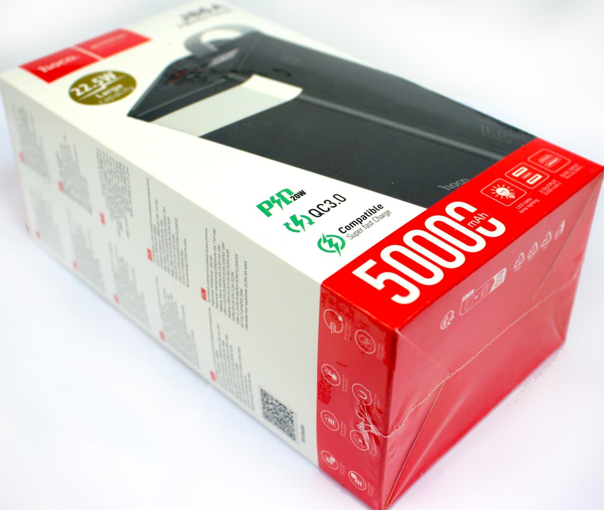 УМБ Hoco Power Bank 50000mAh 22.5W Powermaster black №J86A — фото 3