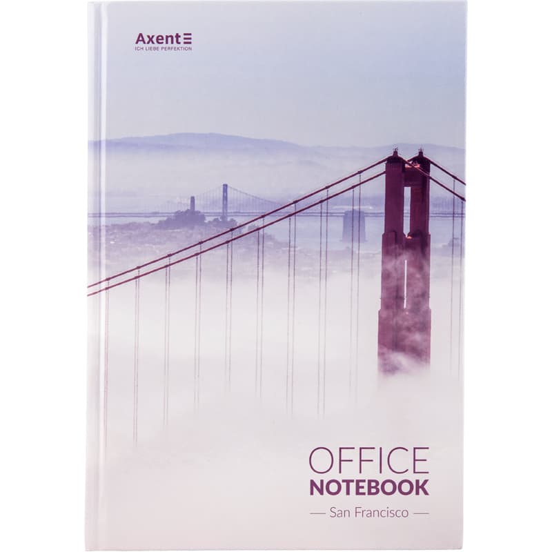 Книга-канц. А4 192арк. кліт. тв. обкл. "San Francisco" №8423-22/Axent — фото 3