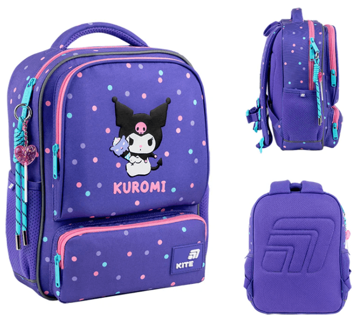 Рюкзак "Kite" Kids Kuromi 1від.,4карм. №HK26-559XS-1 — фото товару | Канцелярський Сад