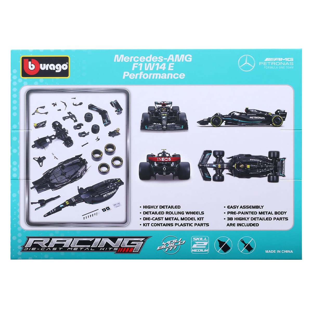 Авто-конструктор - MERCEDES-AMG F1 W14 PERFORMANCE (1:24)/КіддіСвіт — фото 7