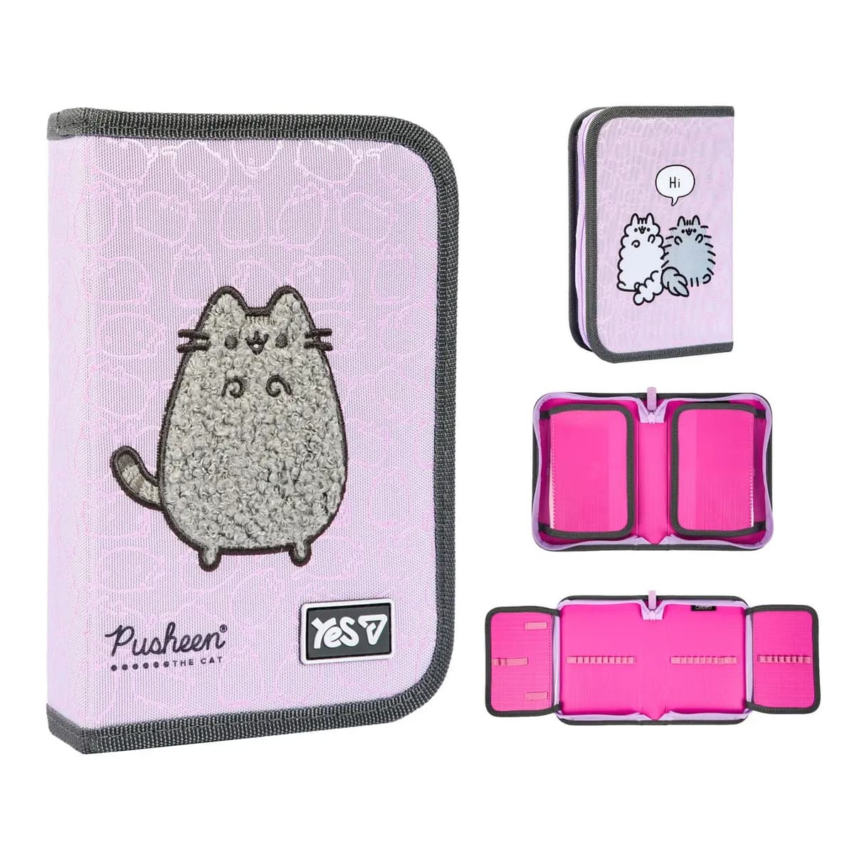 Пенал "Yes" Pusheen Delicacy тв.,одинар.,2клап. №HP-04/533741/Р-26 — купити | Канцелярський Сад