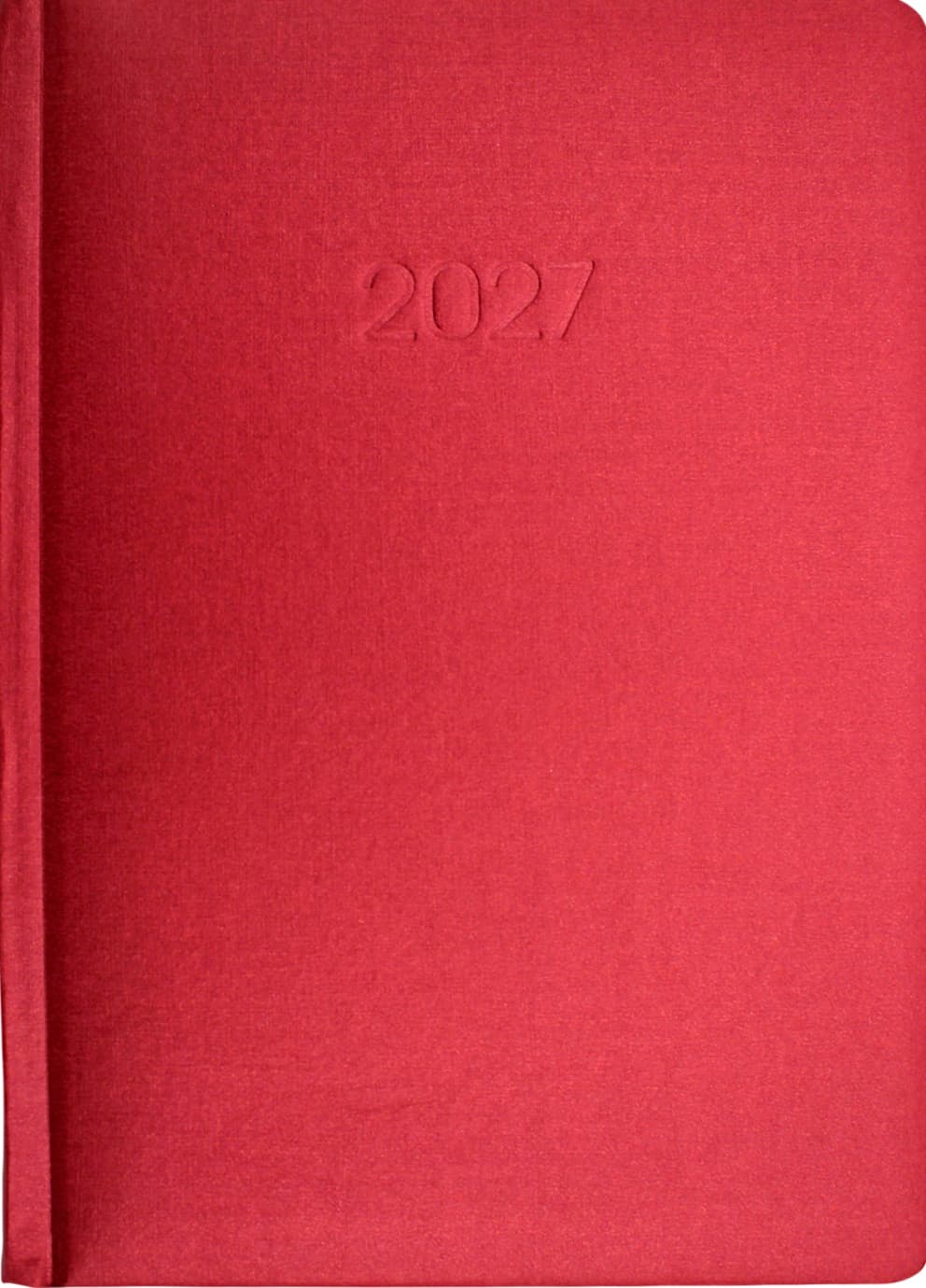 Щоден. А5 "Economix" дат2027 Текстиль червоний №E21634-03 — купити | Канцелярський Сад
