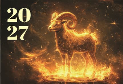 Календар кишеньковий "Палаючий козел" 2027 двостор. глянц. лам. — купити | Канцелярський Сад