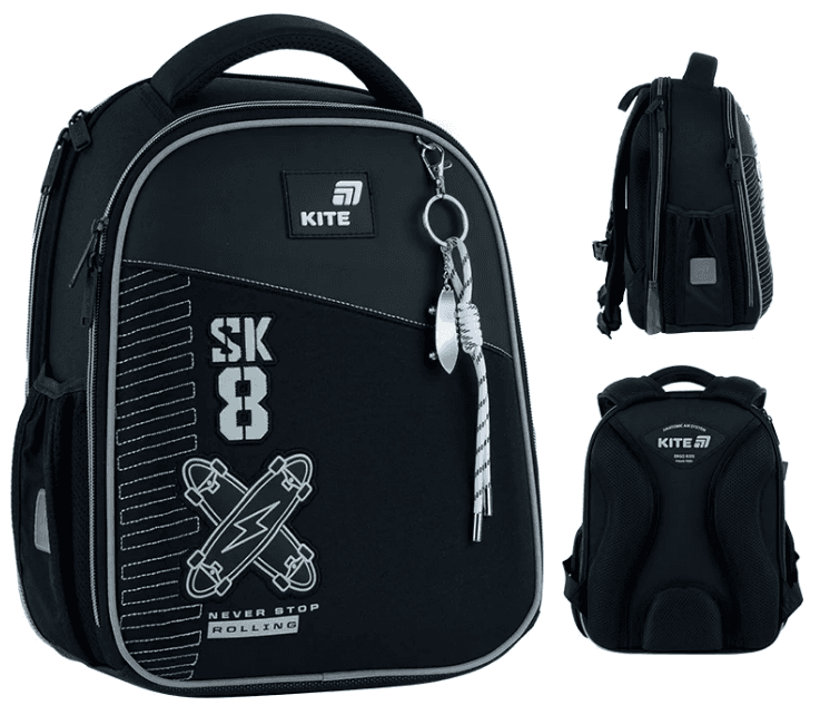 Рюкзак каркасний "Kite" Education Skate 2від.,2карм. №K26-555S-7 — купити | Канцелярський Сад