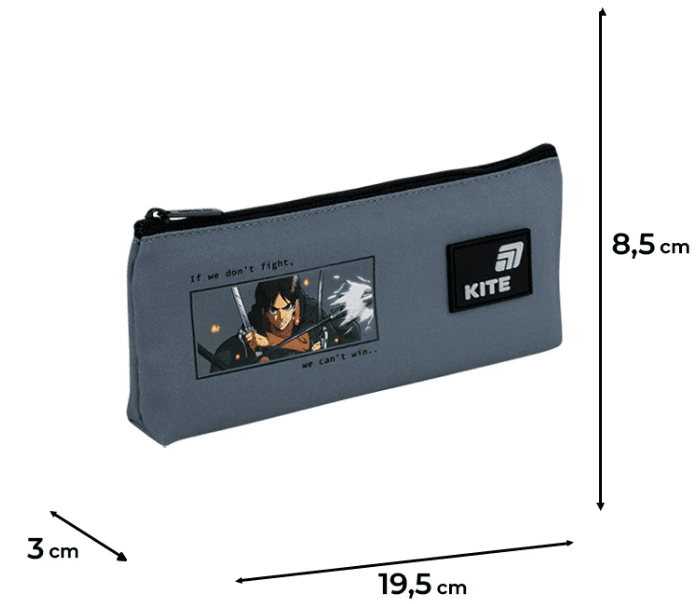 Пенал "Kite" Attack on Titan 1від.,м'який №AT26-680 — фото 6