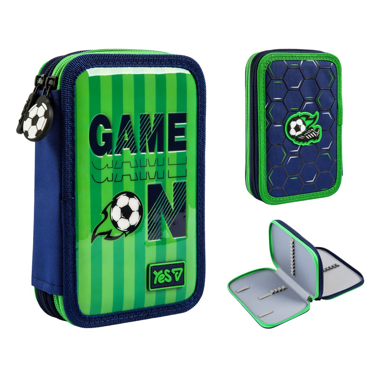 Пенал "Yes" Football Fan твердий, подвійн. №HP-01/533714/Р-26 — купити | Канцелярський Сад