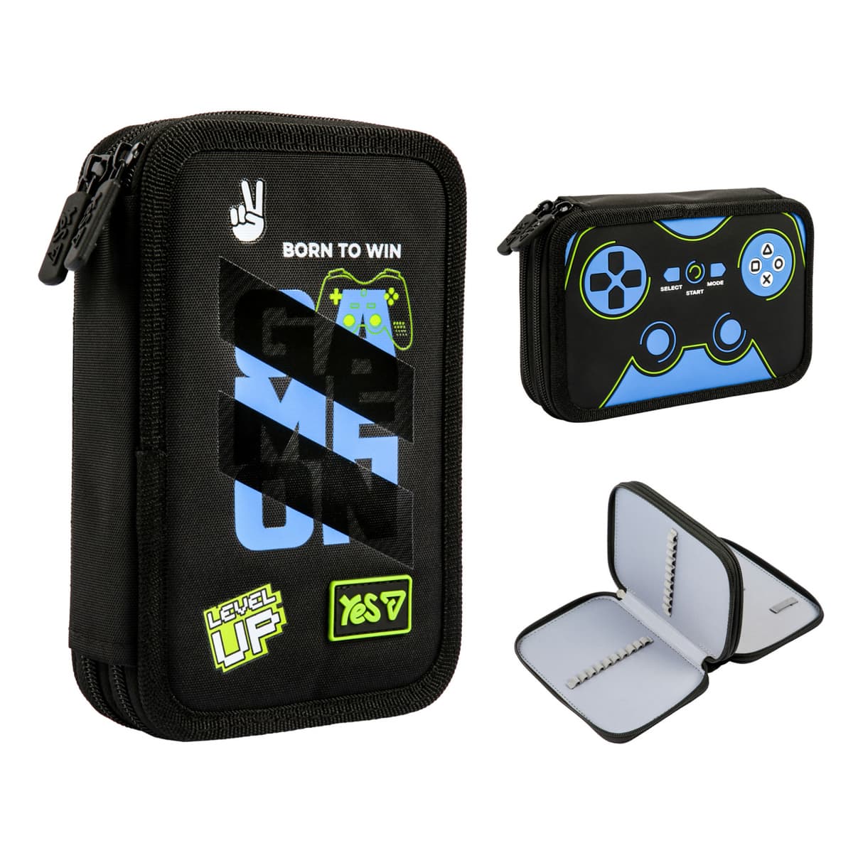 Пенал "Yes" Game Loading твердий, подвійн. №HP-01/533716/Р-26 — купити | Канцелярський Сад