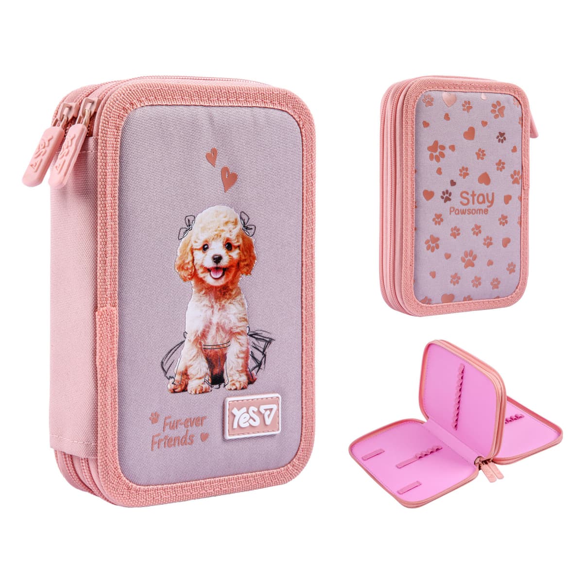 Пенал "Yes" My Puppy твердий, подвійн. №HP-01/533713/Р-26 — купити | Канцелярський Сад