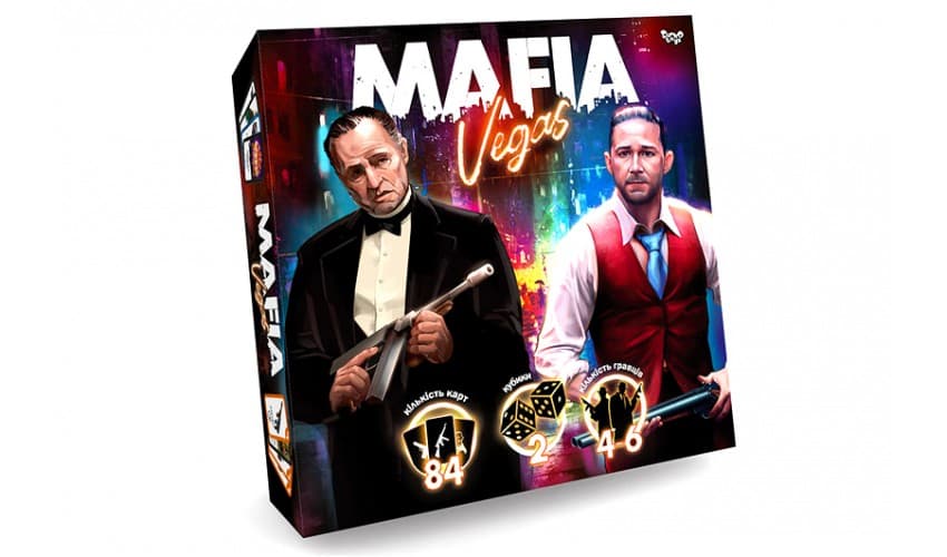 Гра "Mafia. Vegas" укр. №MAF-02-01U/DankoToys — купити | Канцелярський Сад